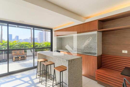 Área comum - Espaço Gourmet de kitnet/studio à venda com 1 quarto, 26m² em Campo Belo, São Paulo
