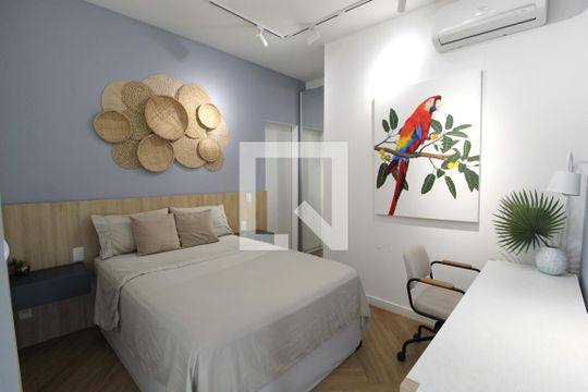 Quarto Suíte de apartamento à venda com 1 quarto, 54m² em Vila Olímpia, São Paulo