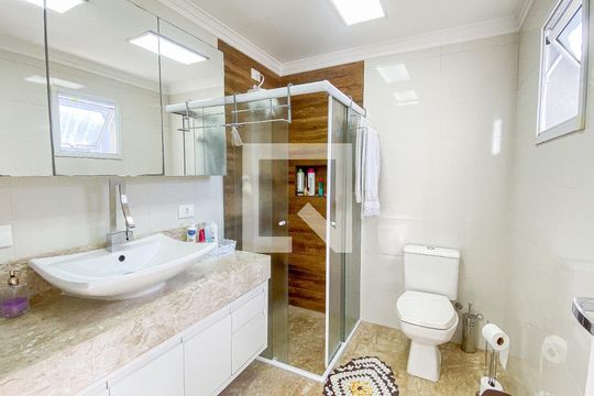 Banheiro da Suíte 1 de casa à venda com 4 quartos, 270m² em Vila Alpina, Santo André