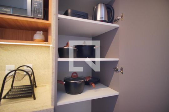 Cozinha - Utensílios de kitnet/studio à venda com 1 quarto, 24m² em Rio Branco, Porto Alegre