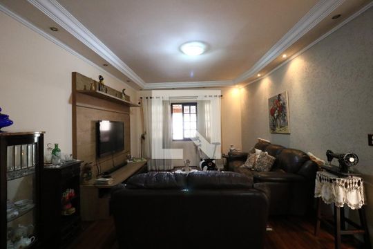 Sala de casa à venda com 3 quartos, 192m² em Vila Humaitá, Santo André
