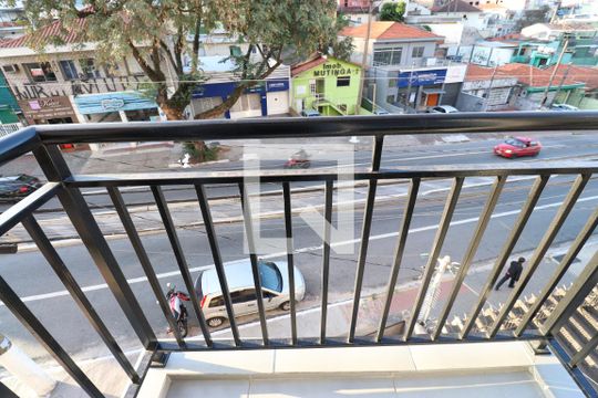 Varanda da Sala de apartamento para alugar com 1 quarto, 28m² em Vila Anastácio, São Paulo
