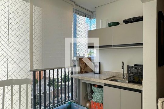 Varanda gourmet de apartamento para alugar com 3 quartos, 110m² em Alphaville Empresarial, Barueri