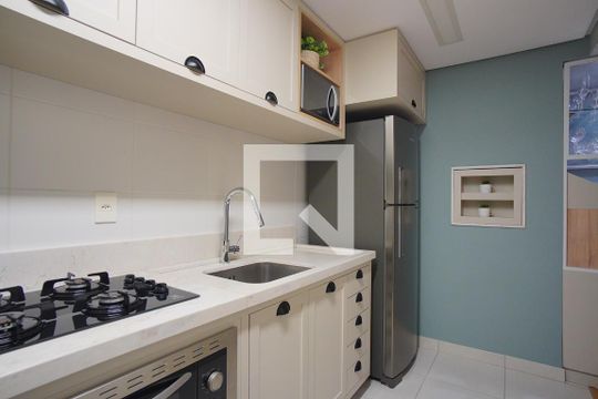 Cozinha de apartamento à venda com 2 quartos, 67m² em Petrópolis, Porto Alegre