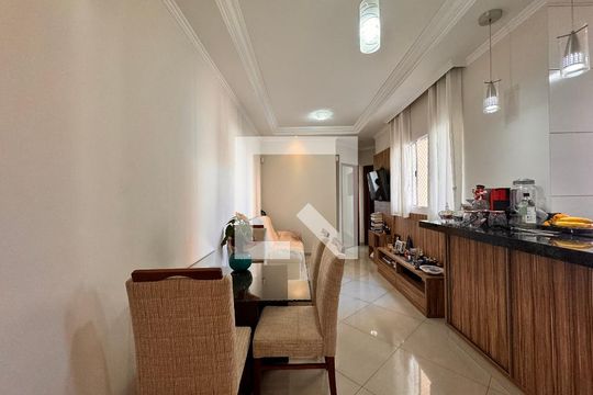 Sala de apartamento à venda com 2 quartos, 100m² em Vila Valparaiso, Santo André