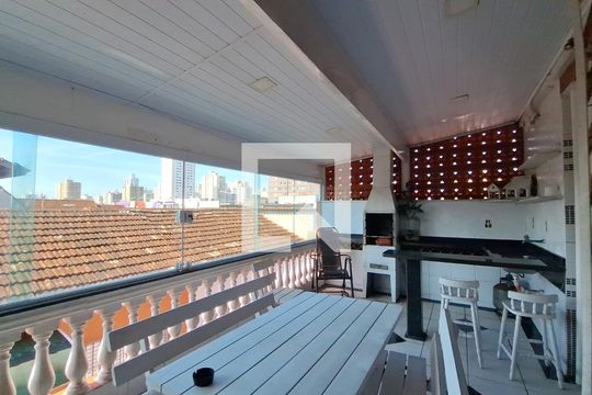Varanda Área comum de casa de condomínio para alugar com 2 quartos, 209m² em Vila Tupi, Praia Grande