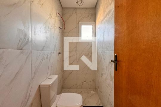 Banheiro da Suíte de apartamento à venda com 2 quartos, 86m² em Utinga, Santo André