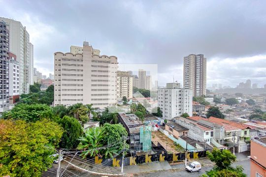 Quarto vista de kitnet/studio para alugar com 1 quarto, 40m² em Vila Mariana, São Paulo
