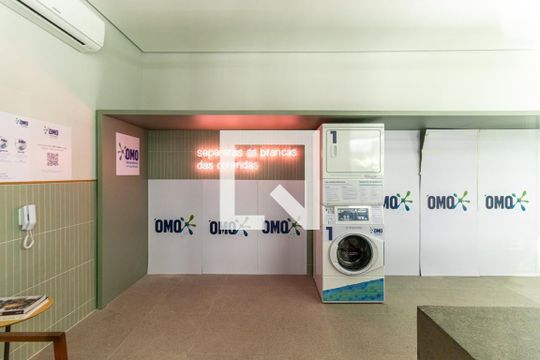 Lavanderia de kitnet/studio para alugar com 1 quarto, 24m² em Santa Efigênia, São Paulo