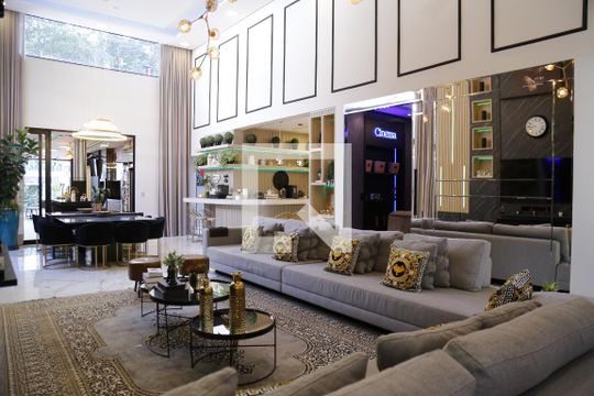Sala de Estar de casa de condomínio à venda com 3 quartos, 350m² em City América, São Paulo