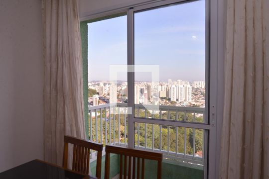 Varanda da sala  de apartamento para alugar com 2 quartos, 54m² em Vila Príncipe de Gales, Santo André