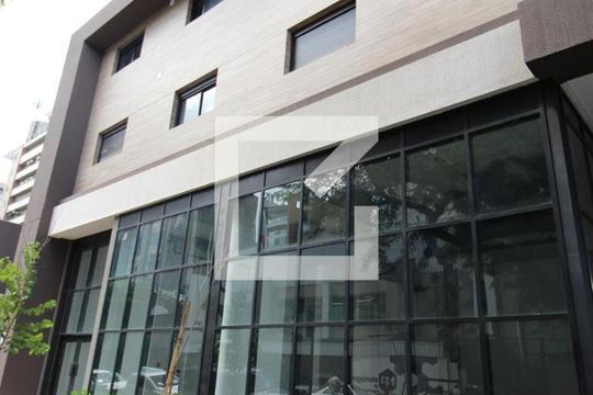 Fachada do Prédio de kitnet/studio para alugar com 1 quarto, 25m² em Vila Olímpia, São Paulo