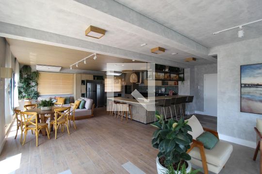 Área Comum - Espaço Gourmet de kitnet/studio para alugar com 1 quarto, 25m² em Vila Olímpia, São Paulo