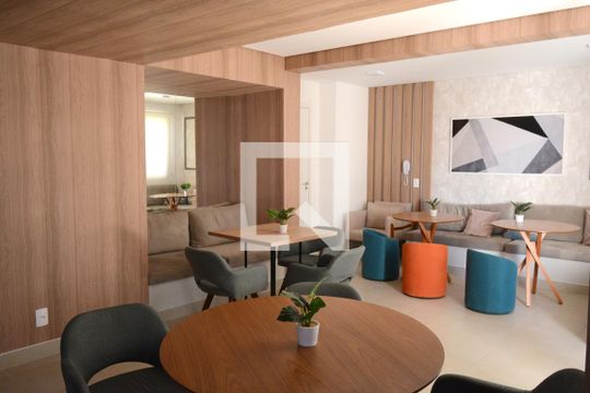 Área comum - Salão de festas de apartamento para alugar com 1 quarto, 32m² em Socorro, São Paulo