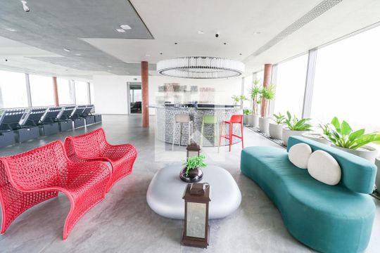Área comum de kitnet/studio à venda com 1 quarto, 30m² em Indianópolis, São Paulo