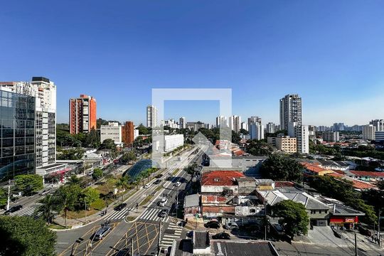 Vista de kitnet/studio à venda com 1 quarto, 27m² em Santo Amaro, São Paulo