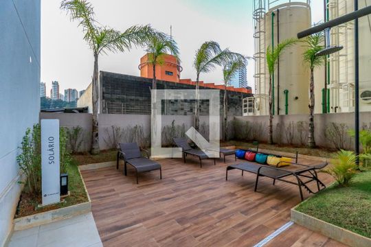 Área comum - Solário de apartamento para alugar com 1 quarto, 30m² em Jardim Caravelas, São Paulo