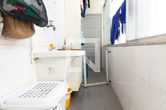 Área de serviço de apartamento à venda com 3 quartos, 100m² em Jardim Botânico, Rio de Janeiro