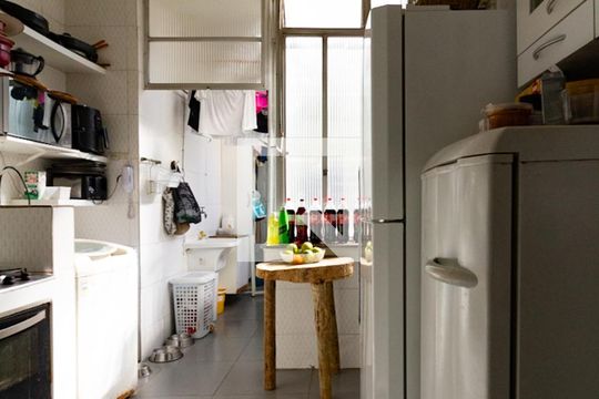Cozinha de apartamento à venda com 3 quartos, 100m² em Jardim Botânico, Rio de Janeiro