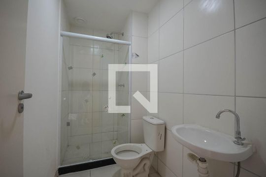 Banheiro de apartamento à venda com 1 quarto, 30m² em São Cristóvão, Rio de Janeiro