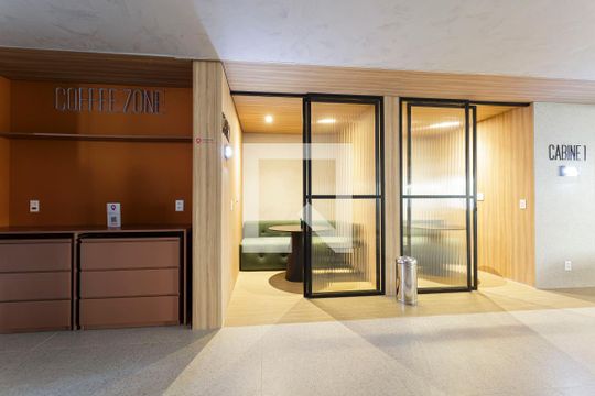 Área comum de kitnet/studio à venda com 1 quarto, 60m² em Moema, São Paulo
