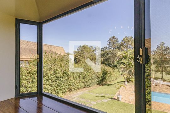 Sala de Jantar vista de casa de condomínio para alugar com 6 quartos, 580m² em Condomínio Chácara dos Eucaliptos, São José dos Campos