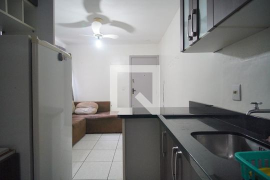 Cozinha de apartamento à venda com 2 quartos, 38m² em Canudos, Novo Hamburgo