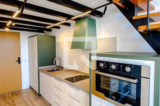 Cozinha de kitnet/studio para alugar com 1 quarto, 39m² em Vila Mariana, São Paulo