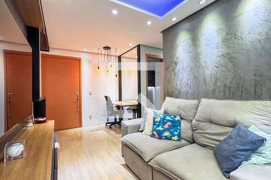 Sala de apartamento à venda com 2 quartos, 50m² em Costa E Silva, Porto Alegre