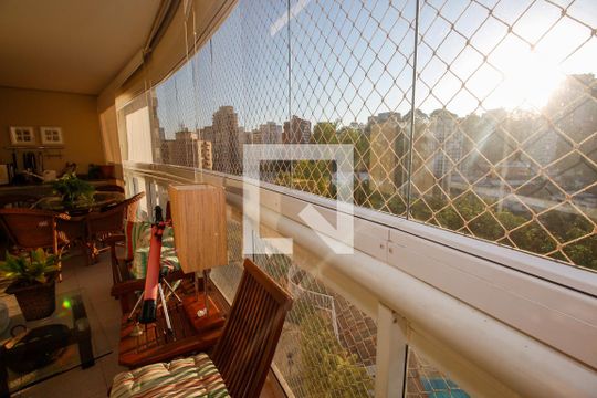 Varanda da Sala de apartamento para alugar com 3 quartos, 173m² em Vila Andrade, São Paulo