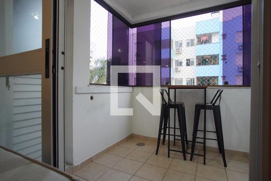 Sala - Varanda de apartamento à venda com 1 quarto, 59m² em Farrapos, Porto Alegre