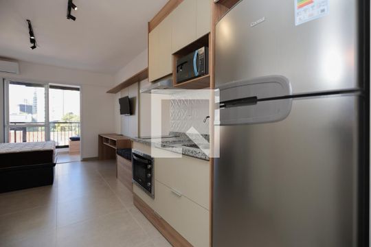 Cozinha de kitnet/studio à venda com 1 quarto, 28m² em Lauzane Paulista, São Paulo