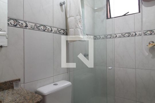 Banheiro da Suite de apartamento à venda com 3 quartos, 130m² em Castelo, Belo Horizonte