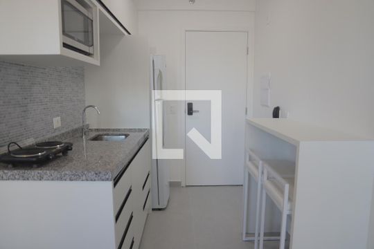 Cozinha de kitnet/studio para alugar com 0 quarto, 22m² em Vila Mariana, São Paulo