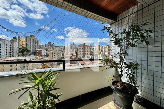 Varanda  de apartamento à venda com 3 quartos, 106m² em Nova Suíça, Belo Horizonte