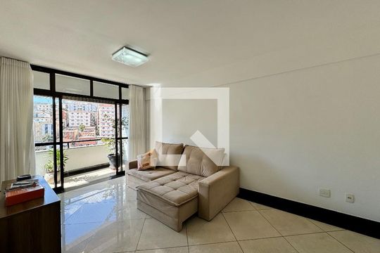 Sala de apartamento à venda com 3 quartos, 106m² em Nova Suíça, Belo Horizonte