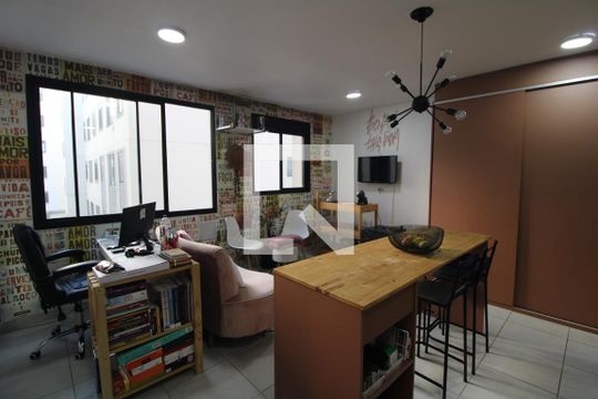 Sala de apartamento à venda com 1 quarto, 34m² em Jurubatuba, São Paulo