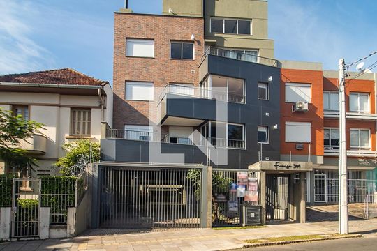 Fachada de apartamento para alugar com 1 quarto, 73m² em Menino Deus, Porto Alegre