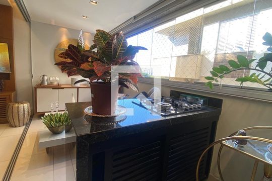 Varanda gourmet de apartamento para alugar com 4 quartos, 120m² em Buritis, Belo Horizonte