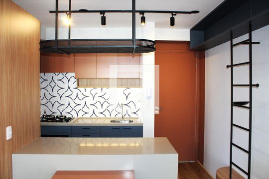 Cozinha de apartamento para alugar com 2 quartos, 65m² em Perdizes, São Paulo