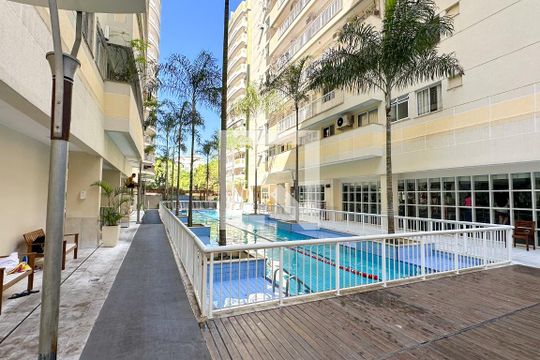 Área comum - Piscina de apartamento para alugar com 3 quartos, 87m² em Catete, Rio de Janeiro