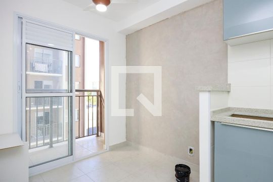 Sala de apartamento à venda com 1 quarto, 28m² em Jardim Caravelas, São Paulo