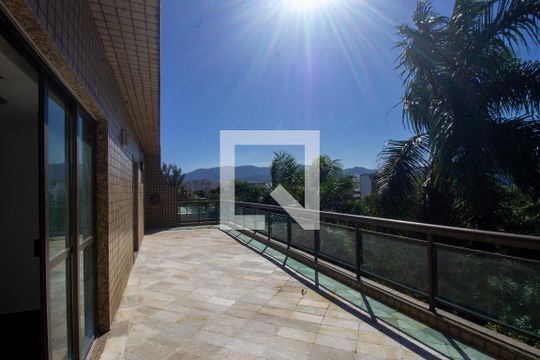 Varanda da Sala de apartamento para alugar com 5 quartos, 450m² em Recreio dos Bandeirantes, Rio de Janeiro