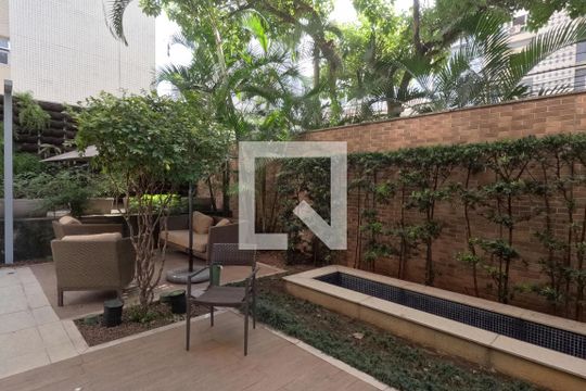Área Comum - Espaço verde de apartamento para alugar com 1 quarto, 42m² em Gonzaga, Santos