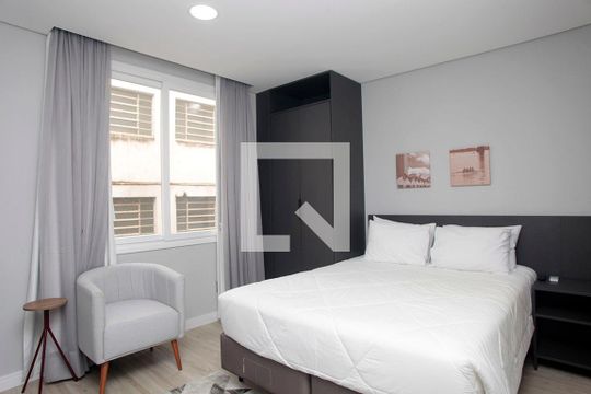 Studio - Sala/Quarto/Cozinha de kitnet/studio para alugar com 1 quarto, 26m² em Centro Histórico, Porto Alegre