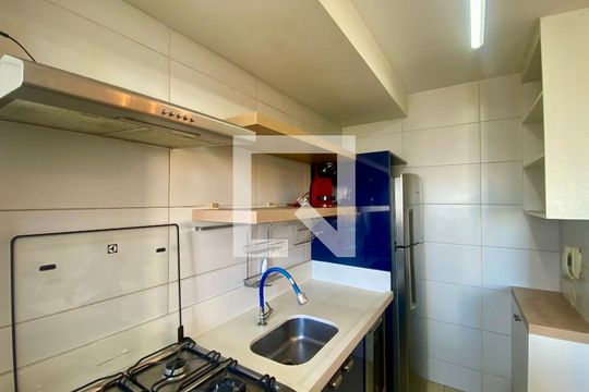 Cozinha de apartamento para alugar com 2 quartos, 45m² em Quinta da Paineira, São Paulo