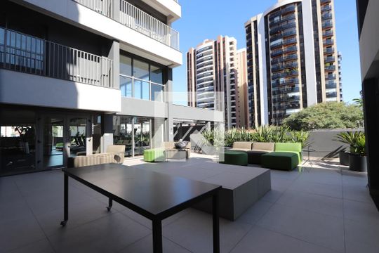 Área comum de kitnet/studio para alugar com 1 quarto, 21m² em Vila Clementino, São Paulo