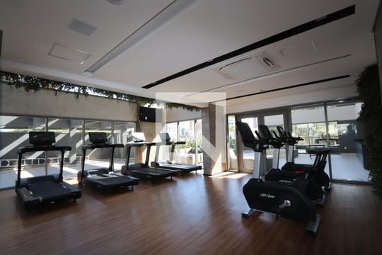 Área comum - Academia de kitnet/studio para alugar com 1 quarto, 21m² em Vila Clementino, São Paulo