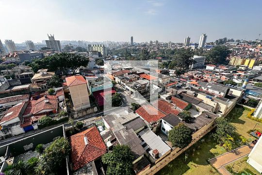 Vista Sala de apartamento para alugar com 2 quartos, 42m² em Jardim Germânia, São Paulo
