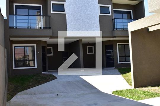 Fachada de casa de condomínio para alugar com 3 quartos, 137m² em Xaxim, Curitiba